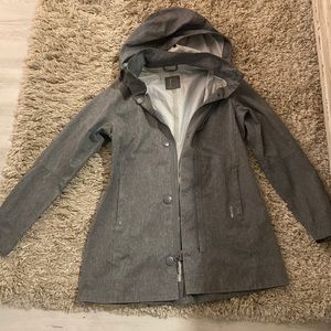 Mondetta grey rain jacket size small